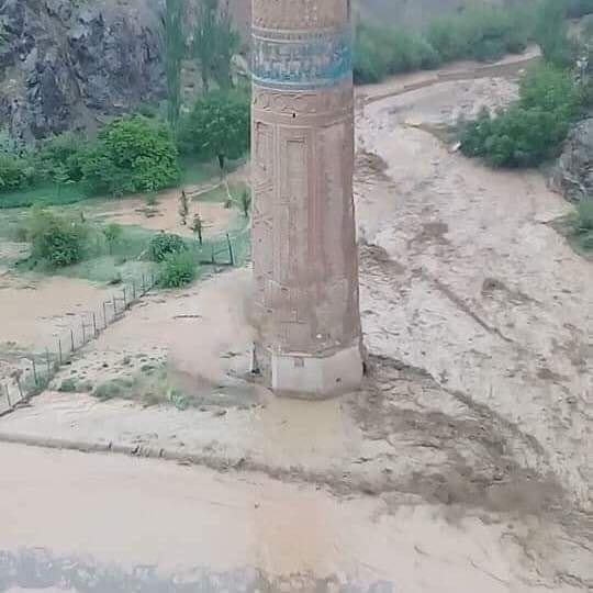  Floodwaters threaten historic Minaret of Jam in Ghor